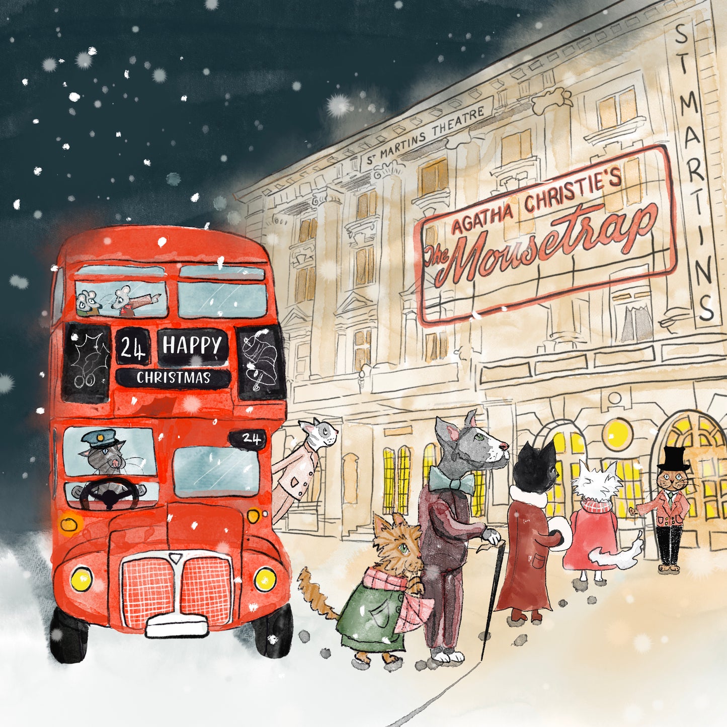 The Mousetrap Christmas Card | Pre Order