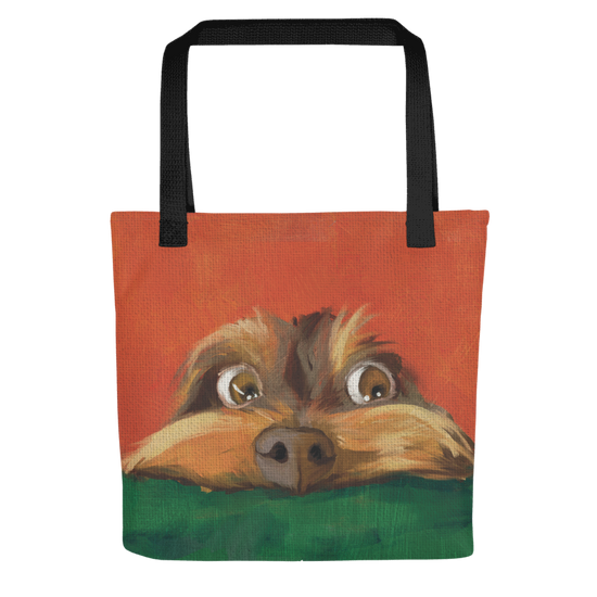 Charming Dog Print Tote Bag