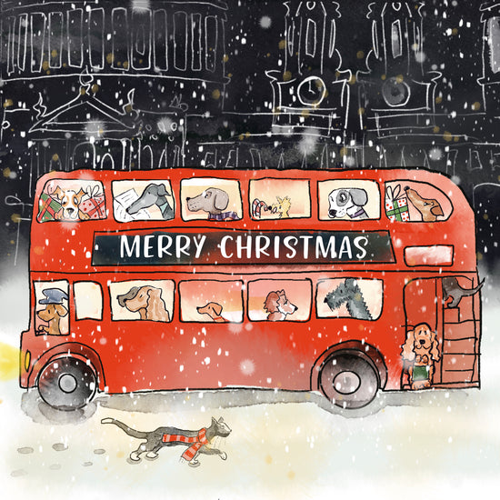 London Bus Christmas Card | Pre Order