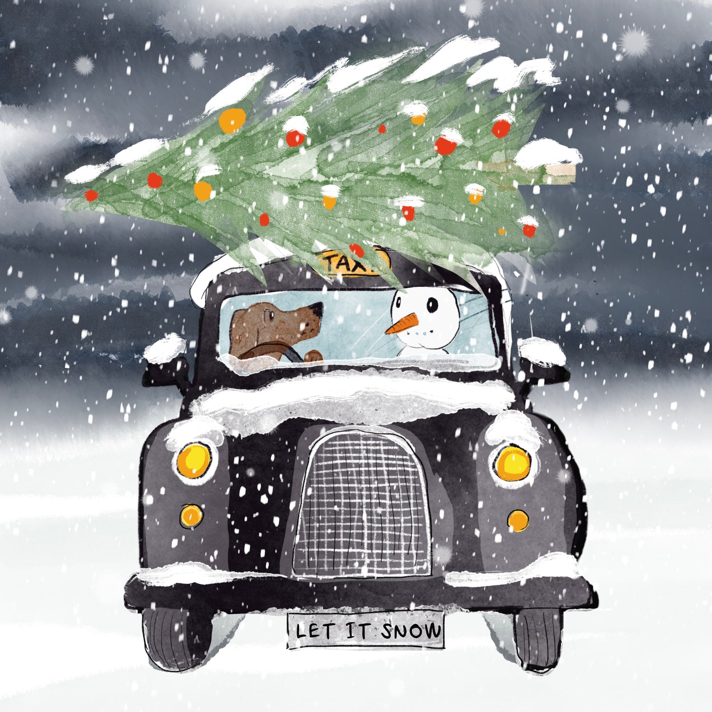 London Taxi Christmas Card | Pre Order